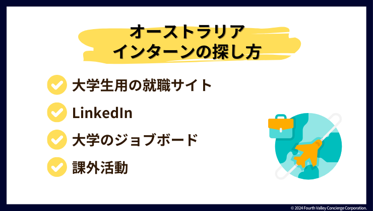 オーストラリアのインターンの探し方